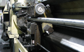 Turning a hot rolled bar